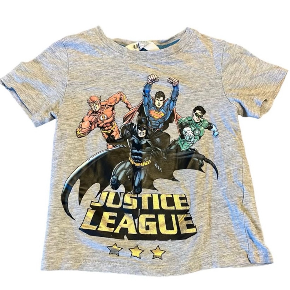 H&M Justice League Graphic T-Shirt size 2
